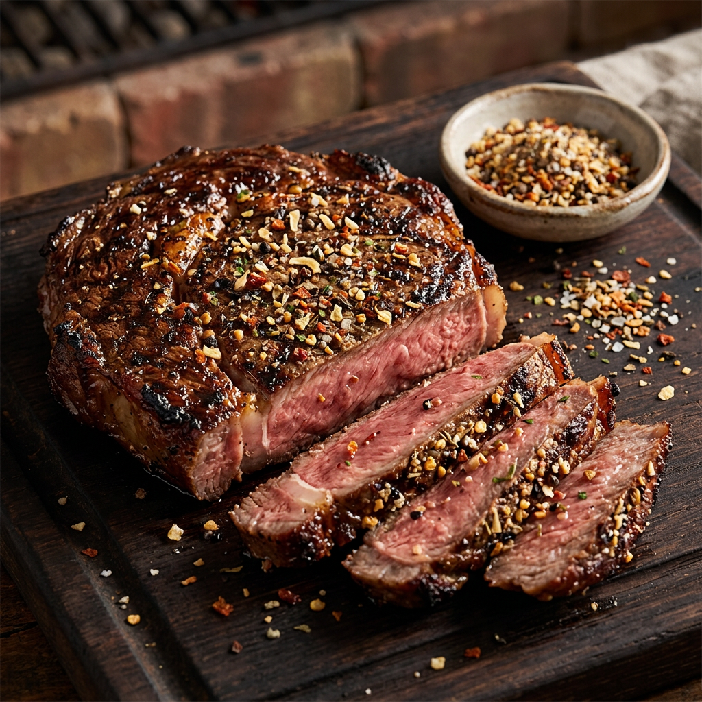 Anwendungsfoto für Texas Gold Rub mit gegrilltem Steak